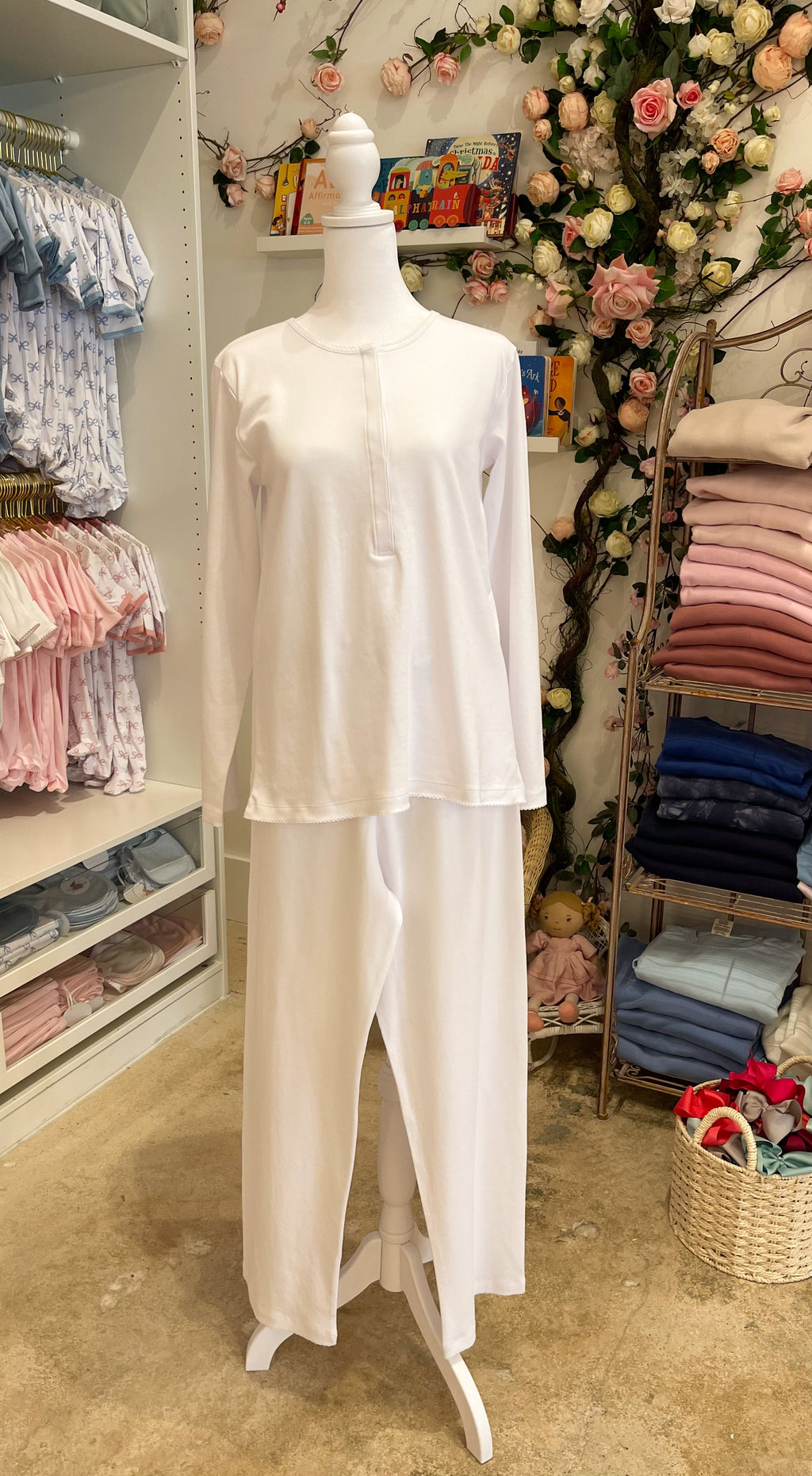 MARILYN 2 PIECE PAJAMA SET - IVORY