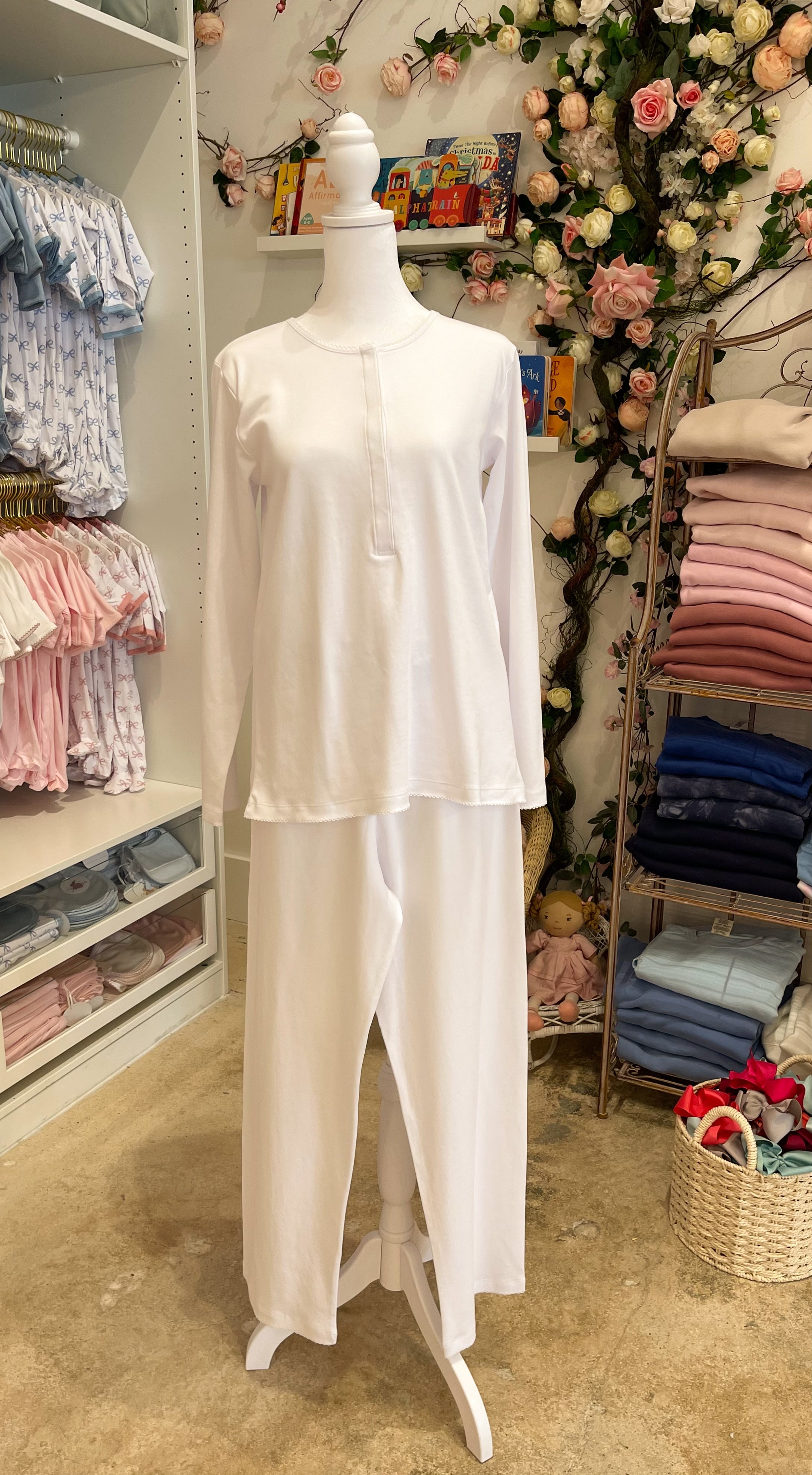 MARILYN 2 PIECE PAJAMA SET - IVORY