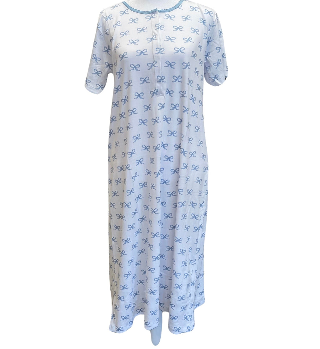 IRENE GOWN - BLUE BOWS