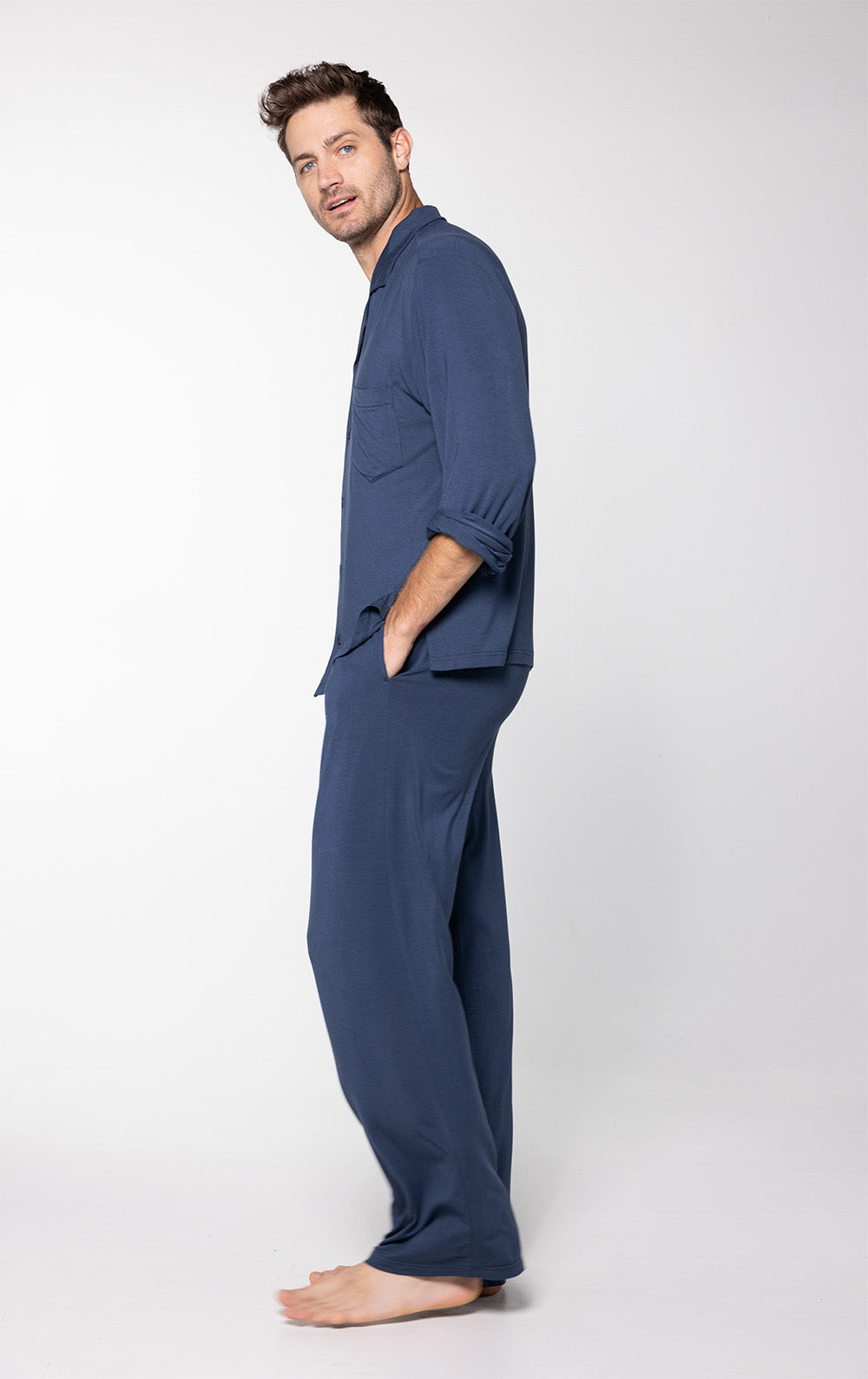 Men's Consciously Cozy Long Sleeve Button-Front