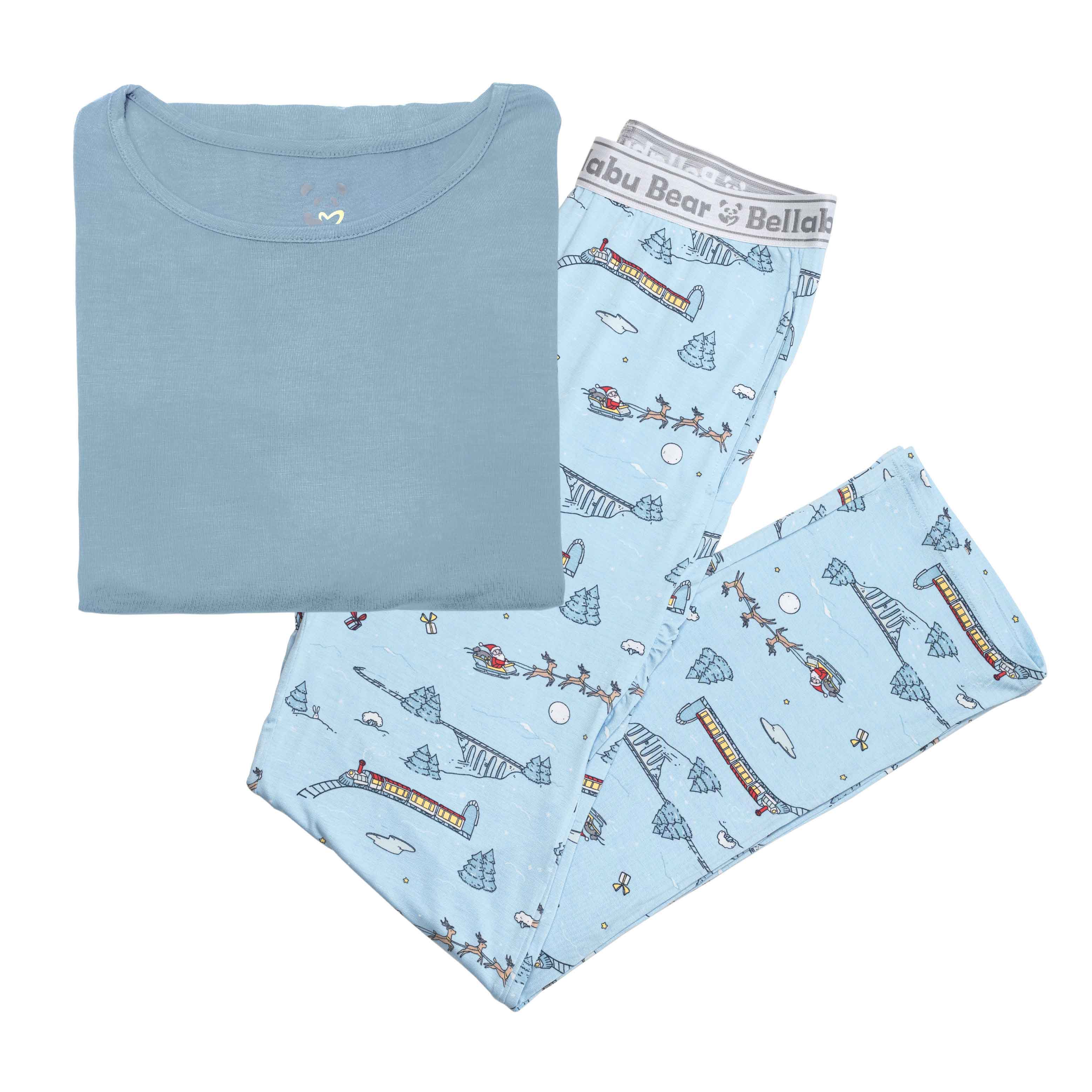 Winter Train Bamboo Men's Pajama Set