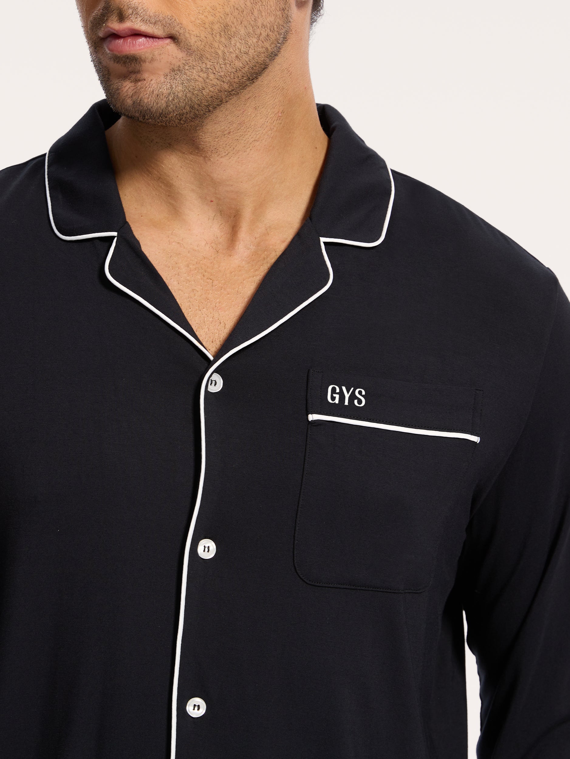 GYS Premium™ Bamboo Men Long Sleeve Pajama Sets