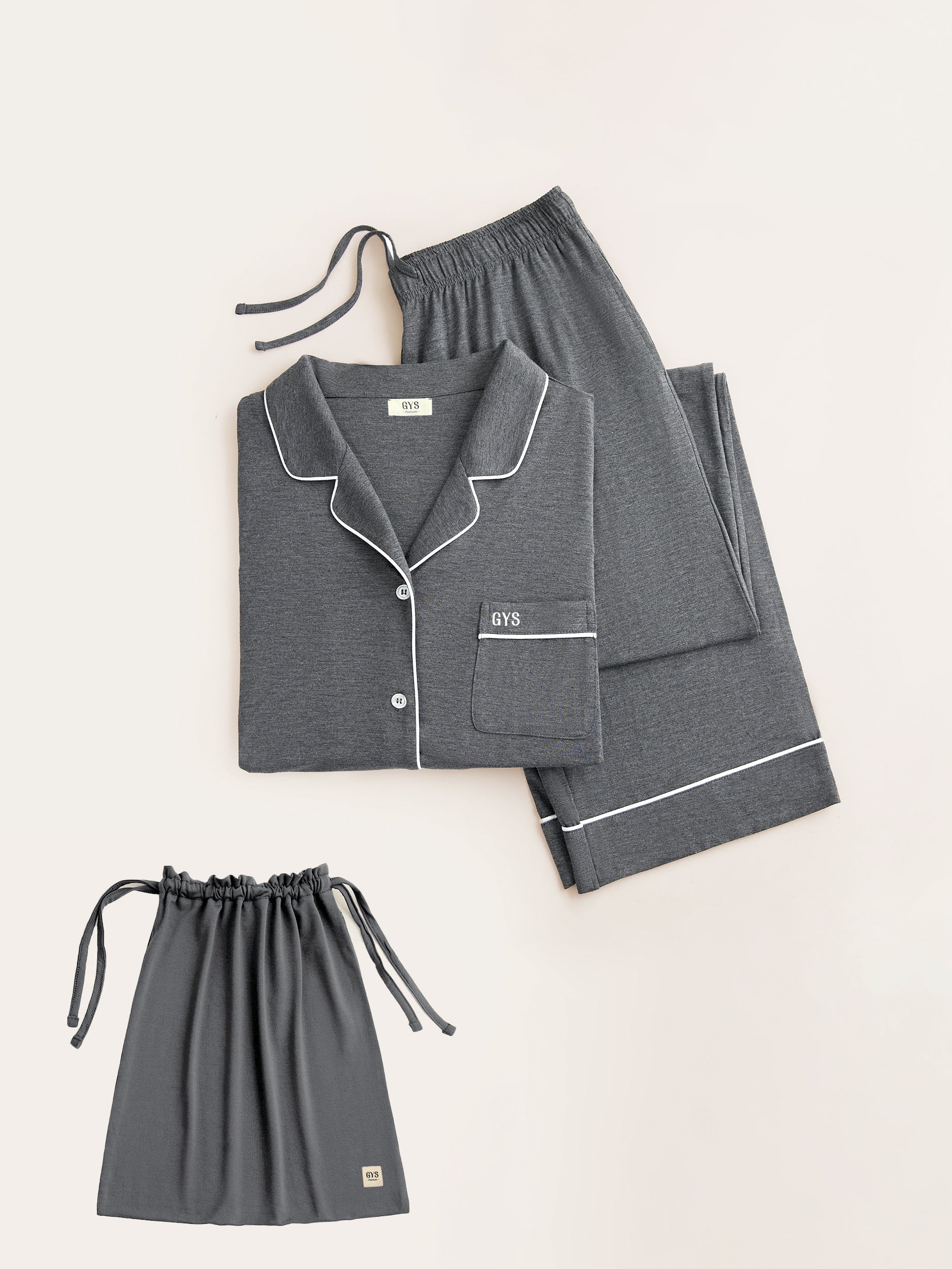 GYS Premium™ Bamboo Men Long Sleeve Pajama Sets