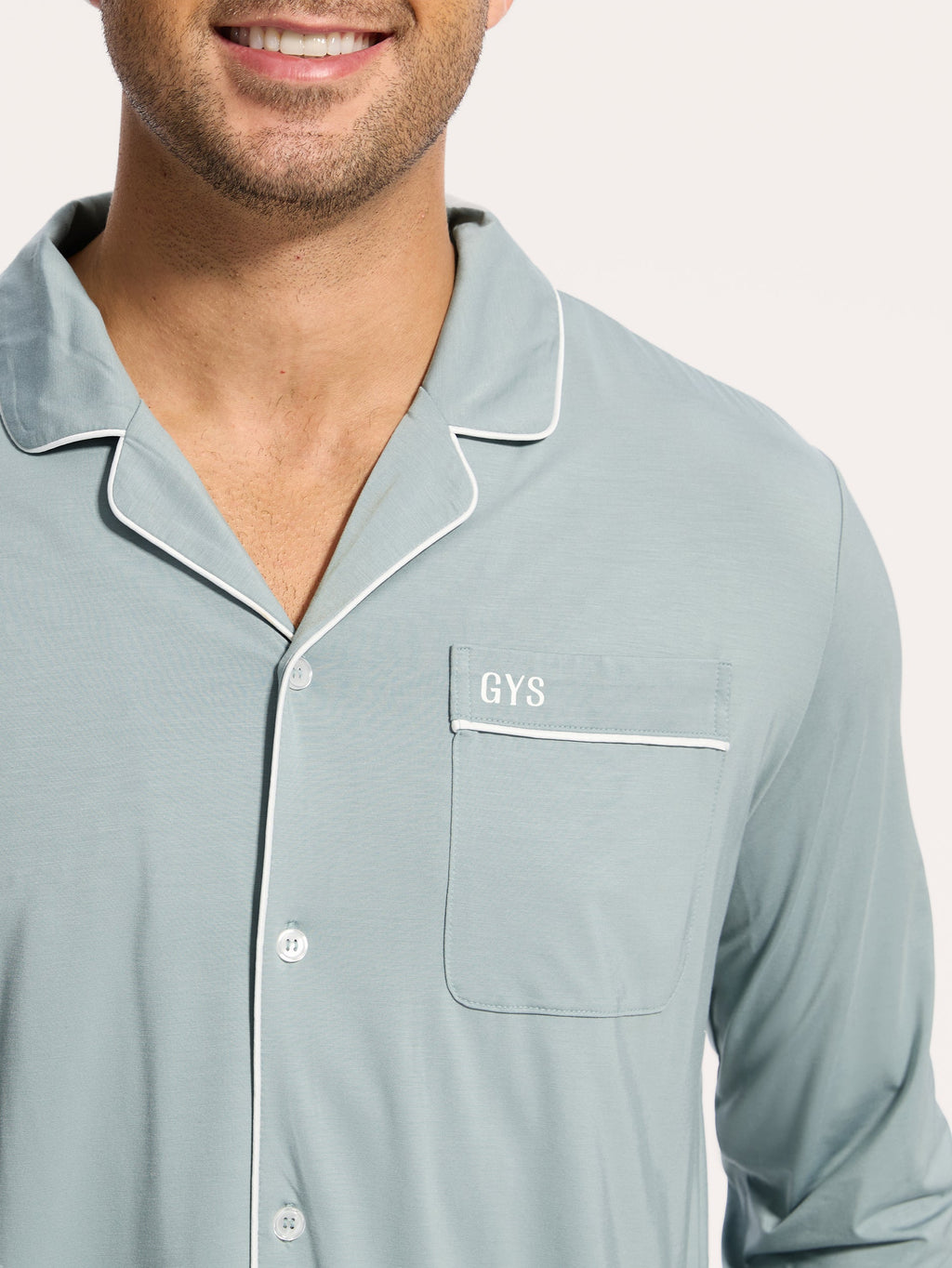 GYS Premium™ Bamboo Men Long Sleeve Pajama Sets