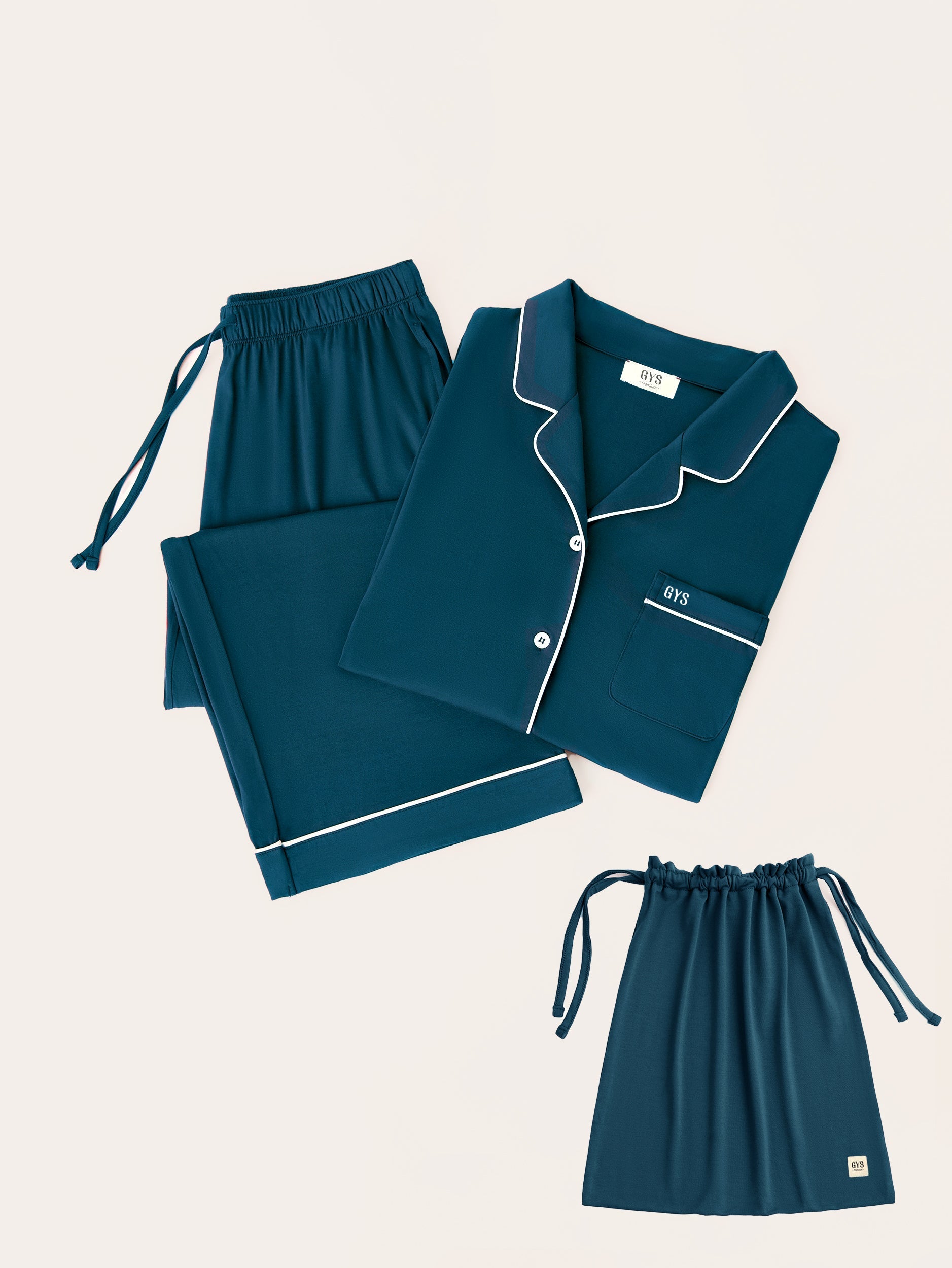 GYS Premium™ Bamboo Men Long Sleeve Pajama Sets