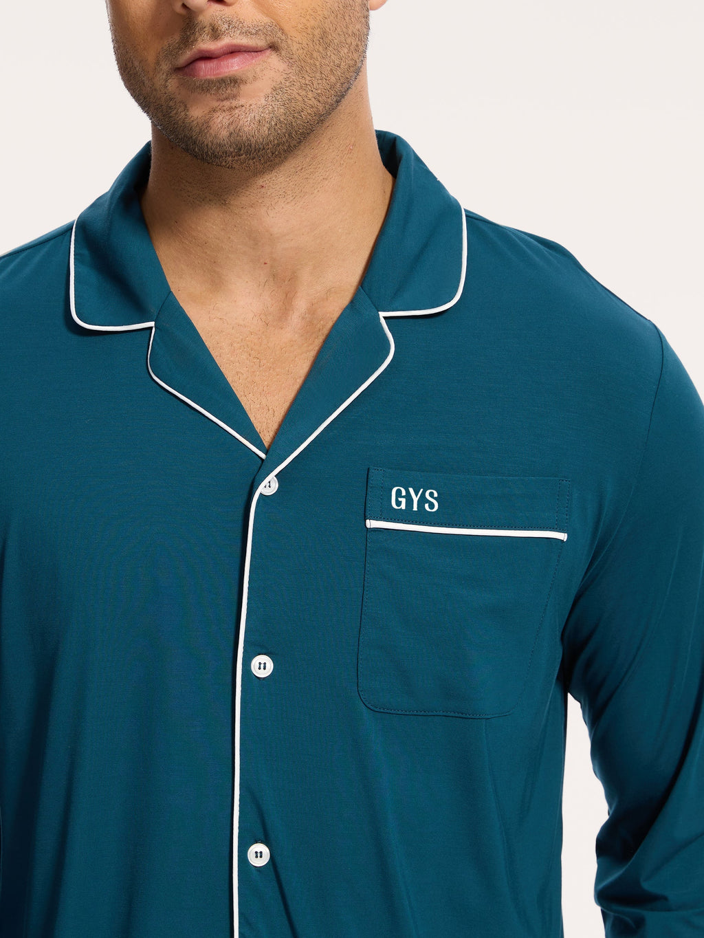 GYS Premium™ Bamboo Men Long Sleeve Pajama Sets